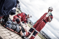 ER24 File - paramedics working with patient near wrecked car 3